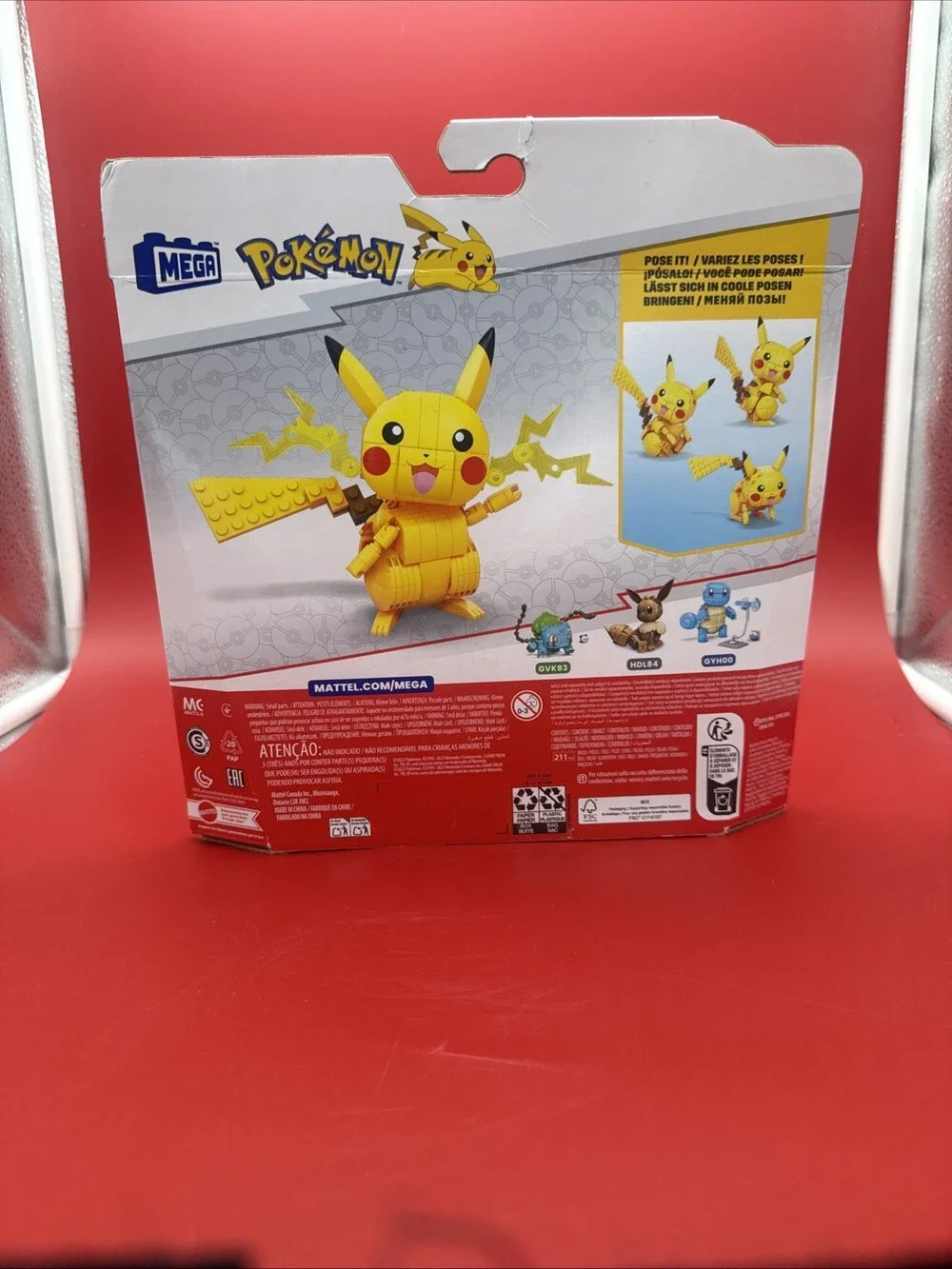 Pokemon Build & Show Pikachu MEGA GMD31 - 211 pcs - NEW